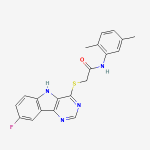 N-(3-chlorophenyl)-4-[2-({[(4-methoxyphenyl)amino]carbonyl}amino)ethyl]piperidine-1-carboxamide