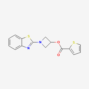 1-(Benzo[d]thiazol-2-yl)azetidin-3-yl thiophene-2-carboxylate