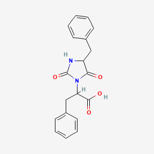 2-(4-Benzyl-2,5-dioxoimidazolidin-1-yl)-3-phenylpropanoic acid