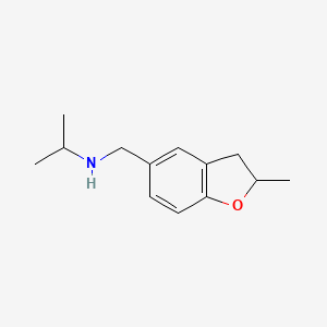 molecular formula C13H19NO B2354054 N-[(2-methyl-2,3-dihydro-1-benzofuran-5-yl)methyl]propan-2-amine CAS No. 889973-47-1