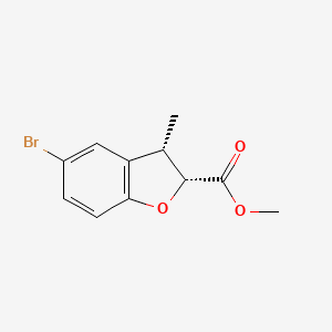 Methyl (2R,3S)-5-bromo-3-methyl-2,3-dihydro-1-benzofuran-2-carboxylate