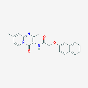 N-(2,8-dimethyl-4-oxo-4H-pyrido[1,2-a]pyrimidin-3-yl)-2-(naphthalen-2-yloxy)acetamide