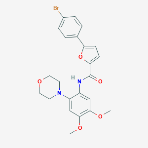 molecular formula C23H23BrN2O5 B235407 5-(4-bromophenyl)-N-[4,5-dimethoxy-2-(morpholin-4-yl)phenyl]furan-2-carboxamide 