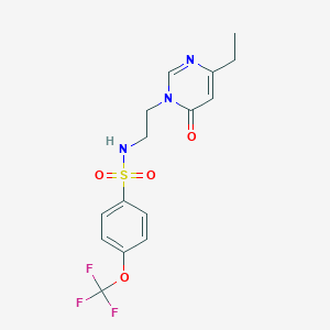 N-(2-(4-ethyl-6-oxopyrimidin-1(6H)-yl)ethyl)-4-(trifluoromethoxy)benzenesulfonamide