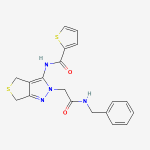 N-(2-(2-(benzylamino)-2-oxoethyl)-4,6-dihydro-2H-thieno[3,4-c]pyrazol-3-yl)thiophene-2-carboxamide