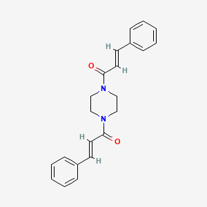 (E)-3-phenyl-1-[4-[(E)-3-phenylprop-2-enoyl]piperazin-1-yl]prop-2-en-1-one
