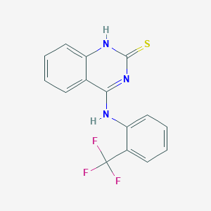 4-((2-(trifluoromethyl)phenyl)amino)quinazoline-2(1H)-thione