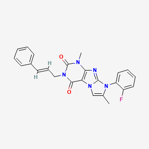 3-cinnamyl-8-(2-fluorophenyl)-1,7-dimethyl-1H-imidazo[2,1-f]purine-2,4(3H,8H)-dione
