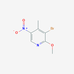 molecular formula C7H7BrN2O3 B2354104 3-Bromo-2-methoxy-4-methyl-5-nitropyridine CAS No. 1254163-76-2