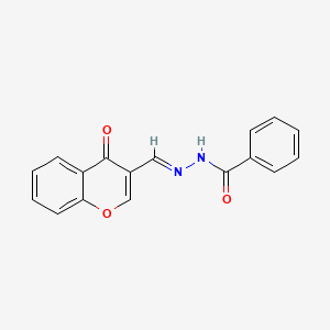 molecular formula C17H12N2O3 B2354135 N'-[(E)-(4-oxo-4H-chromen-3-yl)methylidene]benzenecarbohydrazide CAS No. 902779-63-9