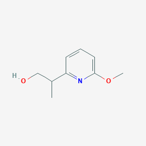 molecular formula C9H13NO2 B2354137 2-(6-Methoxypyridin-2-yl)propan-1-ol CAS No. 2248301-69-9