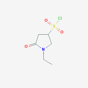 molecular formula C6H10ClNO3S B2354146 1-Ethyl-5-oxopyrrolidine-3-sulfonyl chloride CAS No. 1909312-77-1