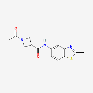 1-acetyl-N-(2-methylbenzo[d]thiazol-5-yl)azetidine-3-carboxamide