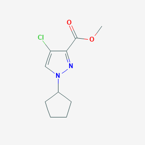 methyl 4-chloro-1-cyclopentyl-1H-pyrazole-3-carboxylate