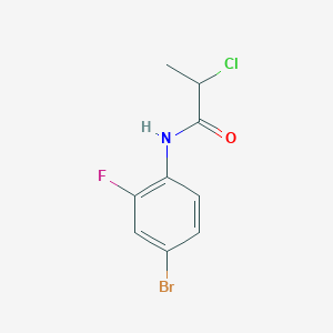 molecular formula C9H8BrClFNO B2354172 N-(4-bromo-2-fluorophenyl)-2-chloropropanamide CAS No. 923126-09-4