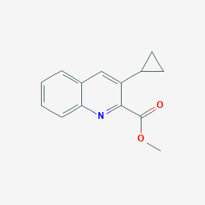 molecular formula C14H13NO2 B2354173 Methyl 3-cyclopropylquinoline-2-carboxylate CAS No. 2126160-77-6