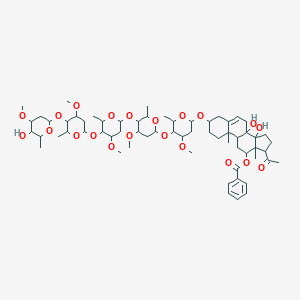 molecular formula C63H96O21 B235421 Calotroposide A CAS No. 146713-99-7