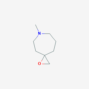 molecular formula C8H15NO B2354213 7-Methyl-1-oxa-7-azaspiro[2.6]nonane CAS No. 2248283-71-6