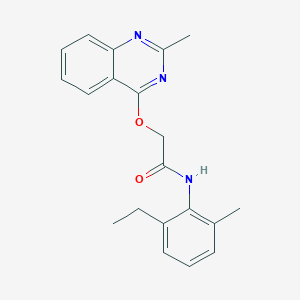 molecular formula C20H21N3O2 B2354214 N-(2-ethyl-6-methylphenyl)-2-((2-methylquinazolin-4-yl)oxy)acetamide CAS No. 1031993-11-9