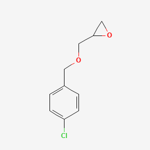 molecular formula C10H11ClO2 B2354220 2-{[(4-Chlorophenyl)methoxy]methyl}oxirane CAS No. 66931-55-3