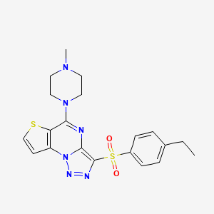 B2354222 3-[(4-Ethylphenyl)sulfonyl]-5-(4-methylpiperazin-1-yl)thieno[2,3-e][1,2,3]triazolo[1,5-a]pyrimidine CAS No. 887221-24-1