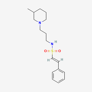 (E)-N-[3-(3-methylpiperidin-1-yl)propyl]-2-phenylethenesulfonamide