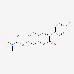 B2354234 3-(4-chlorophenyl)-2-oxo-2H-chromen-7-yl dimethylcarbamate CAS No. 869080-47-7