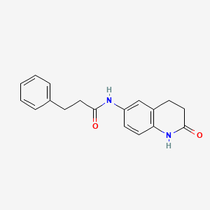 N-(2-oxo-1,2,3,4-tetrahydroquinolin-6-yl)-3-phenylpropanamide