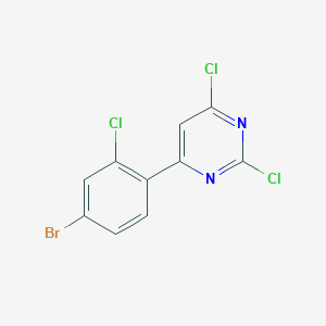 4-(4-Bromo-2-chlorophenyl)-2,6-dichloropyrimidine