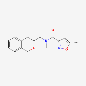 N-(isochroman-3-ylmethyl)-N,5-dimethylisoxazole-3-carboxamide