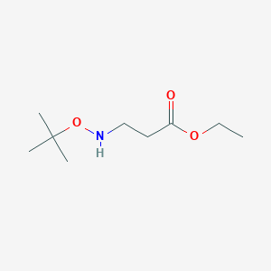 molecular formula C9H19NO3 B2354263 Ethyl 3-[(tert-butoxy)amino]propanoate CAS No. 1554968-59-0