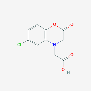 B2354270 2-(6-Chloro-2-oxo-2H-benzo[b][1,4]oxazin-4(3H)-yl)acetic acid CAS No. 99074-37-0