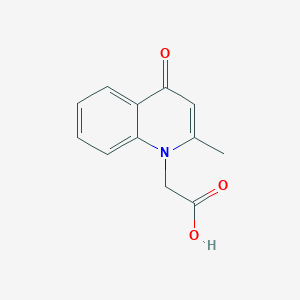 molecular formula C12H11NO3 B2354313 (2-methyl-4-oxo-1(4H)-quinolinyl)acetic acid CAS No. 946666-39-3