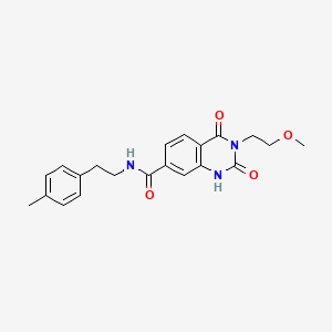 3-(2-methoxyethyl)-N-(4-methylphenethyl)-2,4-dioxo-1,2,3,4-tetrahydroquinazoline-7-carboxamide