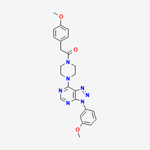 2-(4-methoxyphenyl)-1-(4-(3-(3-methoxyphenyl)-3H-[1,2,3]triazolo[4,5-d]pyrimidin-7-yl)piperazin-1-yl)ethanone