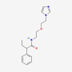 N-(2-(2-(1H-imidazol-1-yl)ethoxy)ethyl)-2-phenylbutanamide