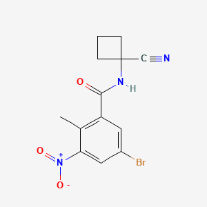 5-Bromo-N-(1-cyanocyclobutyl)-2-methyl-3-nitrobenzamide