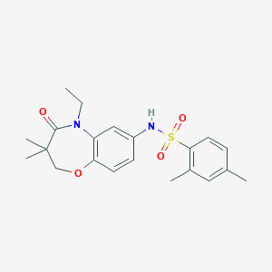 N-(5-ethyl-3,3-dimethyl-4-oxo-2,3,4,5-tetrahydrobenzo[b][1,4]oxazepin-7-yl)-2,4-dimethylbenzenesulfonamide
