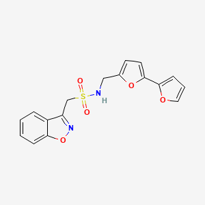 N-([2,2'-bifuran]-5-ylmethyl)-1-(benzo[d]isoxazol-3-yl)methanesulfonamide