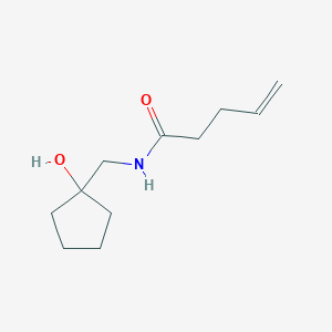 molecular formula C11H19NO2 B2354411 N-[(1-hydroxycyclopentyl)methyl]pent-4-enamide CAS No. 1251642-50-8