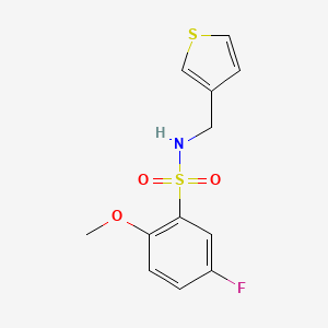 5-fluoro-2-methoxy-N-(thiophen-3-ylmethyl)benzenesulfonamide