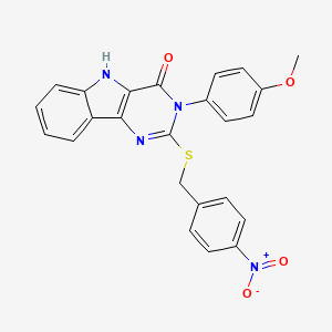 3-(4-methoxyphenyl)-2-((4-nitrobenzyl)thio)-3H-pyrimido[5,4-b]indol-4(5H)-one