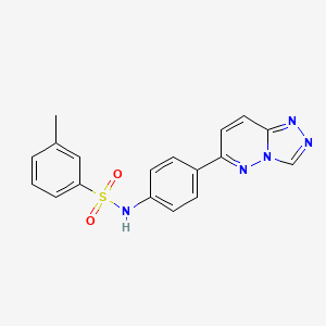 3-methyl-N-[4-([1,2,4]triazolo[4,3-b]pyridazin-6-yl)phenyl]benzenesulfonamide