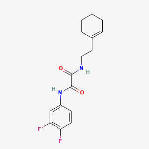 molecular formula C16H18F2N2O2 B2354489 N1-(2-(cyclohex-1-en-1-yl)ethyl)-N2-(3,4-difluorophenyl)oxalamide CAS No. 920370-67-8