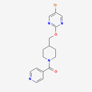 [4-[(5-Bromopyrimidin-2-yl)oxymethyl]piperidin-1-yl]-pyridin-4-ylmethanone