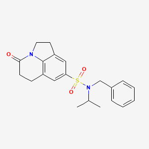 N-Benzyl-11-oxo-N-propan-2-yl-1-azatricyclo[6.3.1.04,12]dodeca-4,6,8(12)-triene-6-sulfonamide