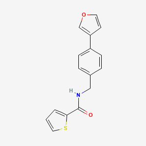 molecular formula C16H13NO2S B2354558 N-(4-(furan-3-yl)benzyl)thiophene-2-carboxamide CAS No. 2034453-92-2