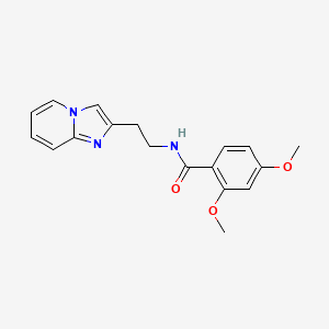 molecular formula C18H19N3O3 B2354568 N-(2-(imidazo[1,2-a]pyridin-2-yl)ethyl)-2,4-dimethoxybenzamide CAS No. 868977-62-2