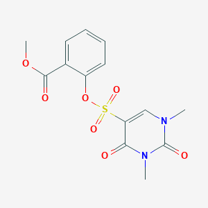 Methyl 2-(1,3-dimethyl-2,4-dioxopyrimidin-5-yl)sulfonyloxybenzoate