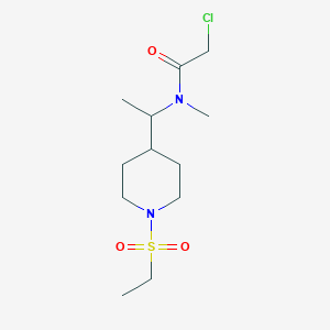 2-Chloro-N-[1-(1-ethylsulfonylpiperidin-4-yl)ethyl]-N-methylacetamide